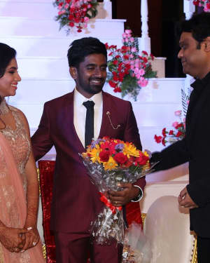 Harris Jayaraj - Music Director Dharan Kumar - Actress Deekshitha Wedding Reception Photos