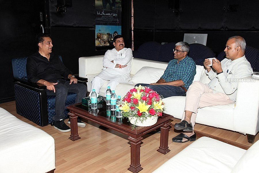 In Pics: Kamal Haasan meets Delhi's CM Arvind Kejriwal | Picture 1529352