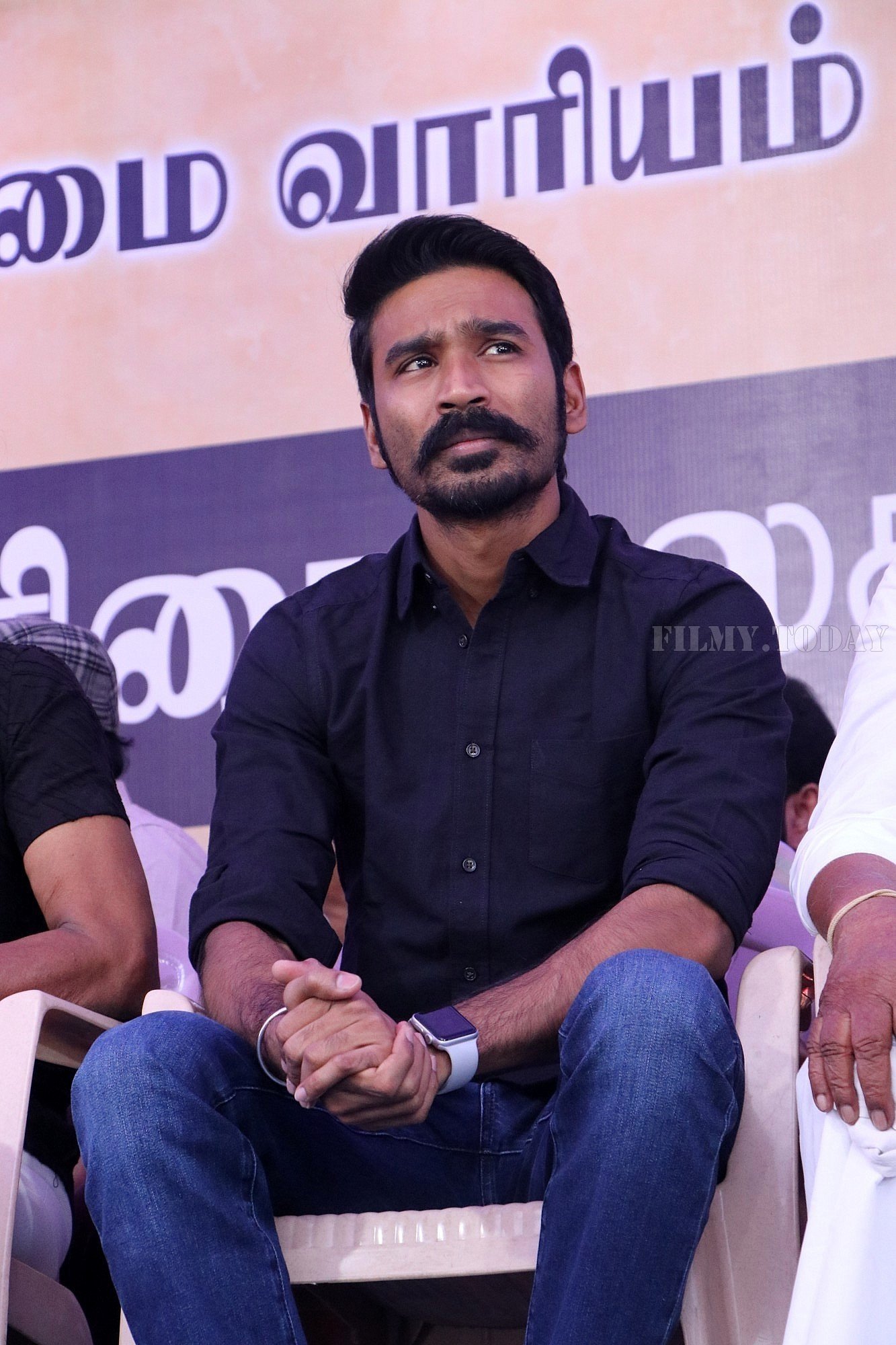 Dhanush - Photos: Tamil Film Industry's protest against Sterlite and Cauvery Issue | Picture 1575992