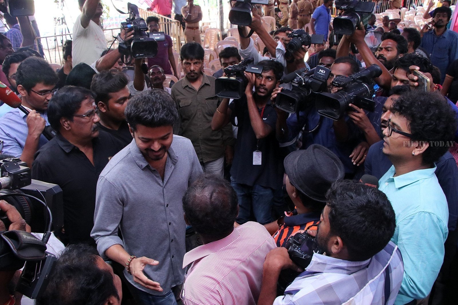 Vijay - Photos: Tamil Film Industry's protest against Sterlite and Cauvery Issue | Picture 1575905