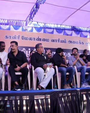 Photos: Tamil Film Industry's protest against Sterlite and Cauvery Issue