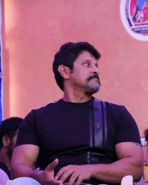 Vikram - Photos: Tamil Film Industry's protest against Sterlite and Cauvery Issue