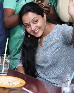 Manju Warrier at Udaharanam Sujatha Movie Success Visit Photos | Picture 1538797