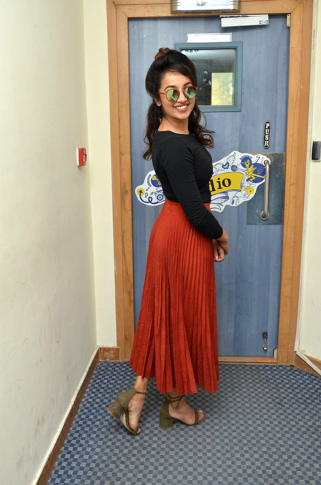 Tejaswi Madivada during Babu Baga Busy 4th Song Launch at BIG FM Photos | Picture 1490004
