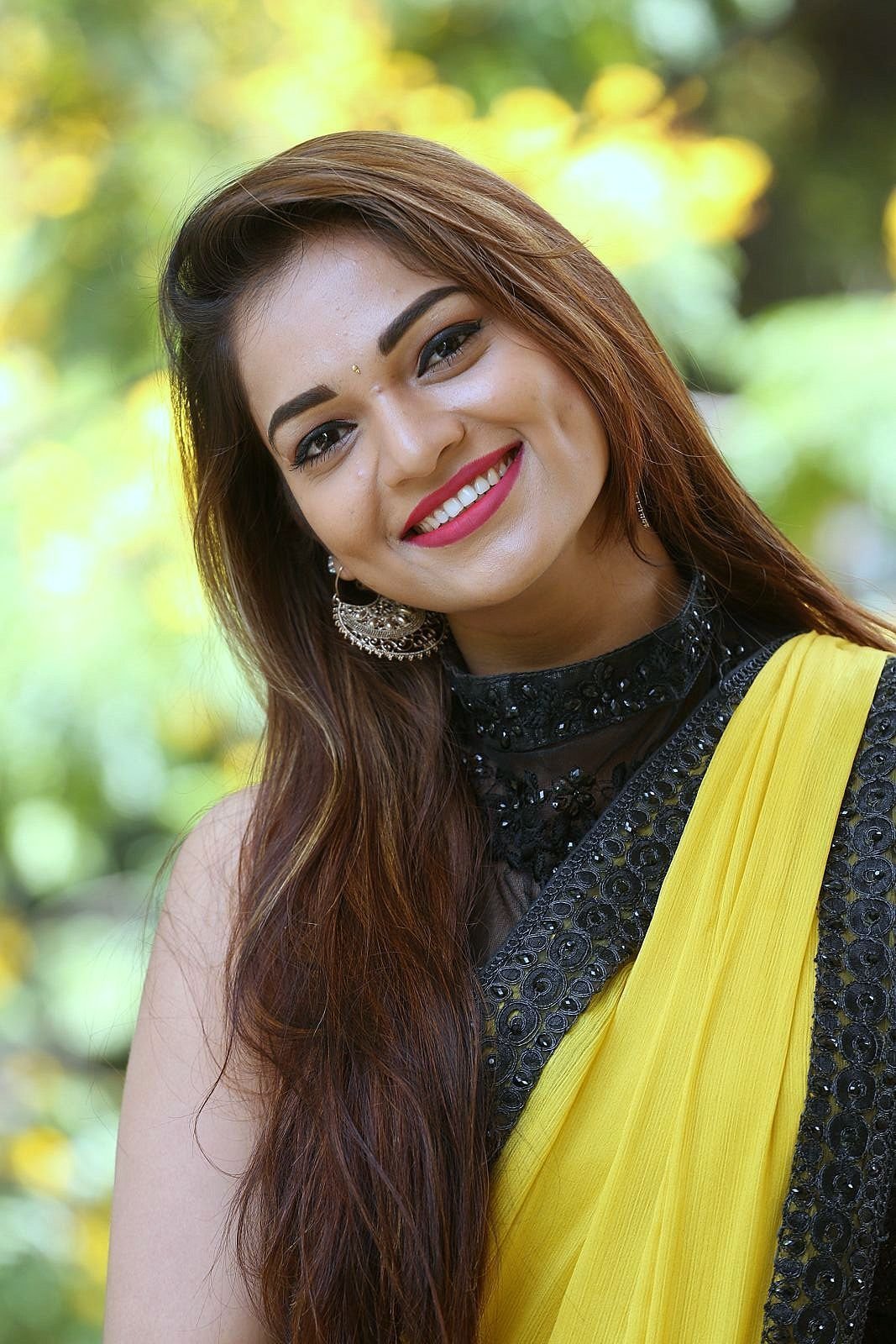 Actress Aswini Hot in Yellow Saree Photos | Picture 1491887