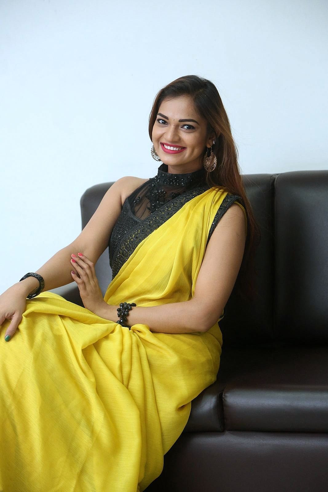 Actress Aswini Hot in Yellow Saree Photos | Picture 1491829