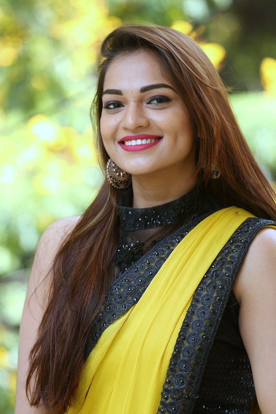 Actress Aswini Hot in Yellow Saree Photos | Picture 1491886