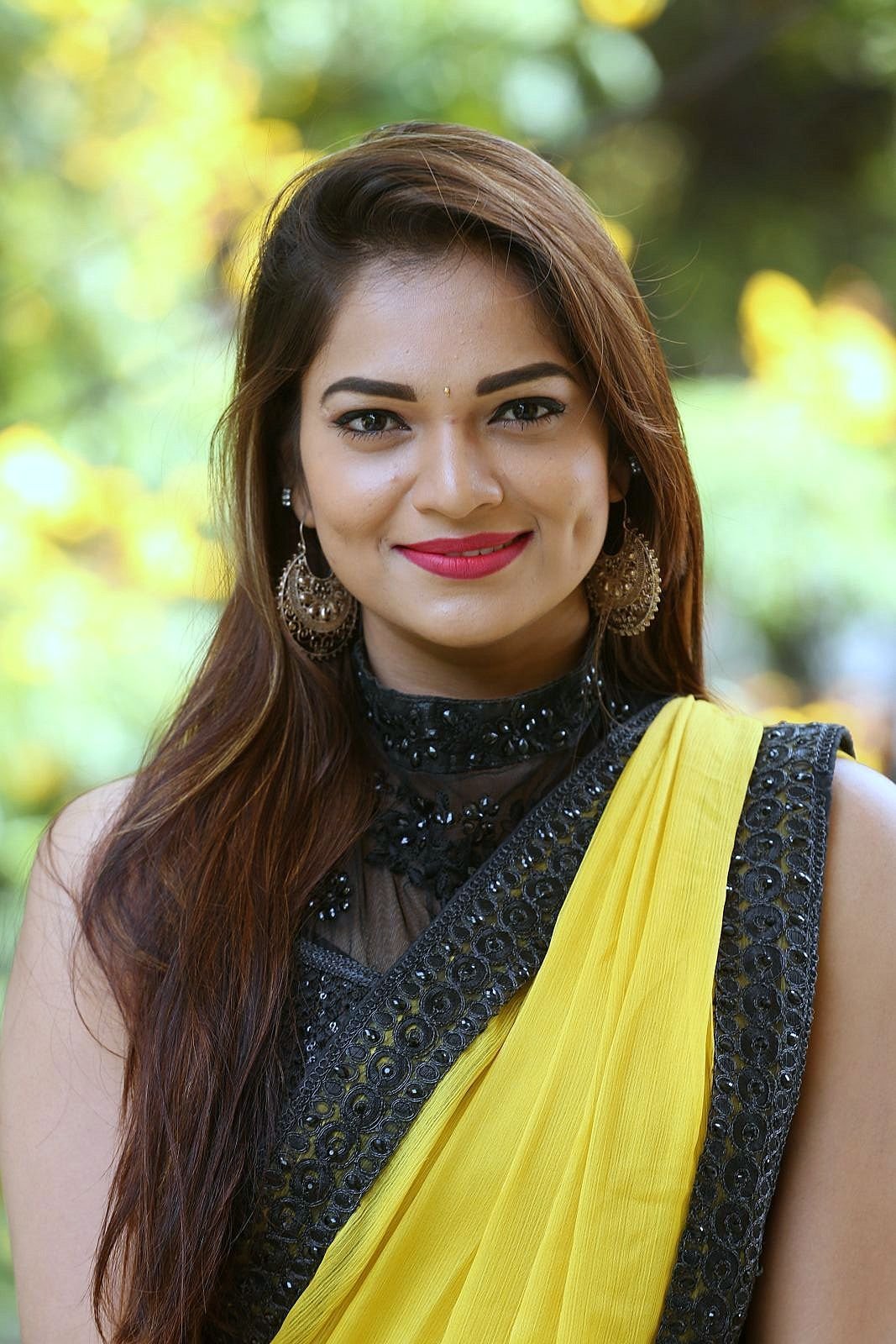 Actress Aswini Hot in Yellow Saree Photos | Picture 1491879