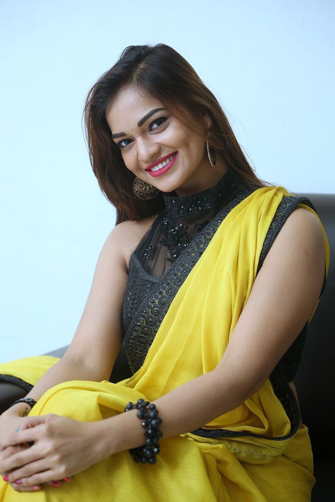 Actress Aswini Hot in Yellow Saree Photos | Picture 1491832