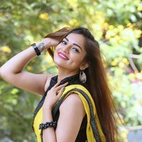 Actress Aswini Hot in Yellow Saree Photos | Picture 1491863