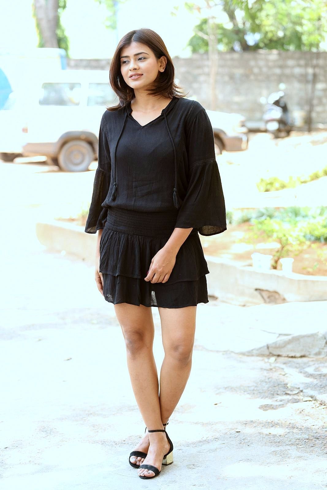 Actress Hebah Patel Hot at Angel Movie Teaser Launch Photos | Picture 1494191
