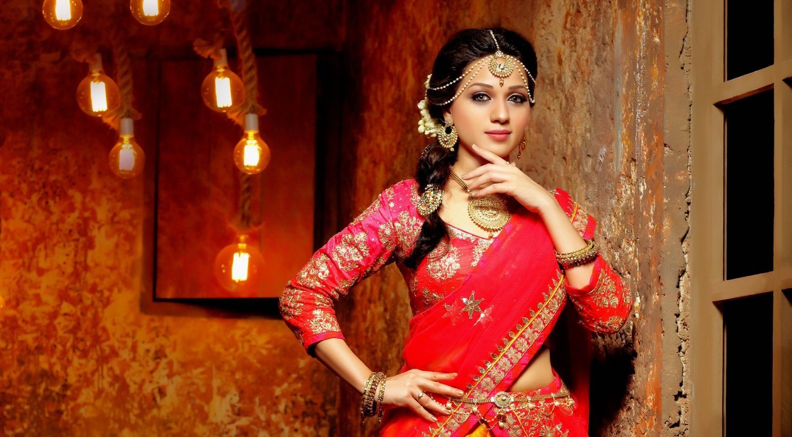 Actress Reshma Rathore in Saree Traditional Photoshoot | Picture 1524338