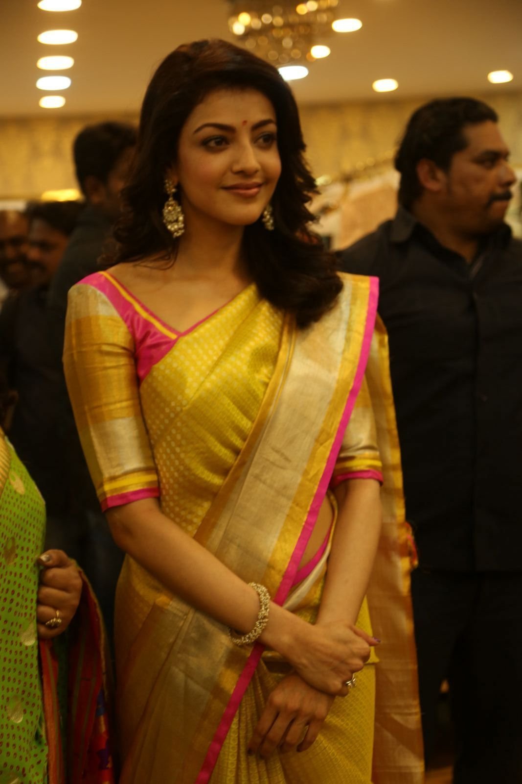 Kajal Agarwal Looking Gorgeous in Saree during Trisha Designer Store Launch Photos | Picture 1472264