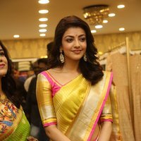 Kajal Agarwal Looking Gorgeous in Saree during Trisha Designer Store Launch Photos | Picture 1472263