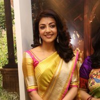 Kajal Agarwal Looking Gorgeous in Saree during Trisha Designer Store Launch Photos | Picture 1472258