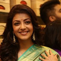 Kajal Agarwal Looking Gorgeous in Saree during Trisha Designer Store Launch Photos | Picture 1472237
