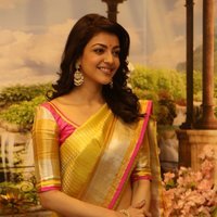 Kajal Agarwal Looking Gorgeous in Saree during Trisha Designer Store Launch Photos | Picture 1472255