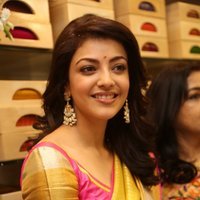 Kajal Agarwal Looking Gorgeous in Saree during Trisha Designer Store Launch Photos | Picture 1472251