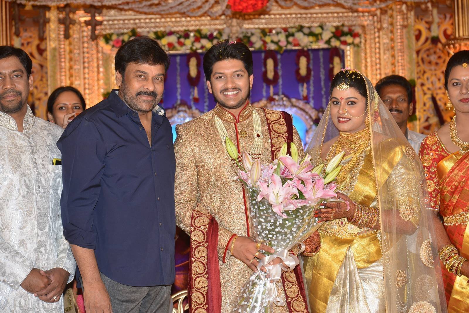 Chiranjeevi (Actors) - Telugu Celebs at Koti Son Rajeev Saluri Wedding Reception Photos | Picture 1474853