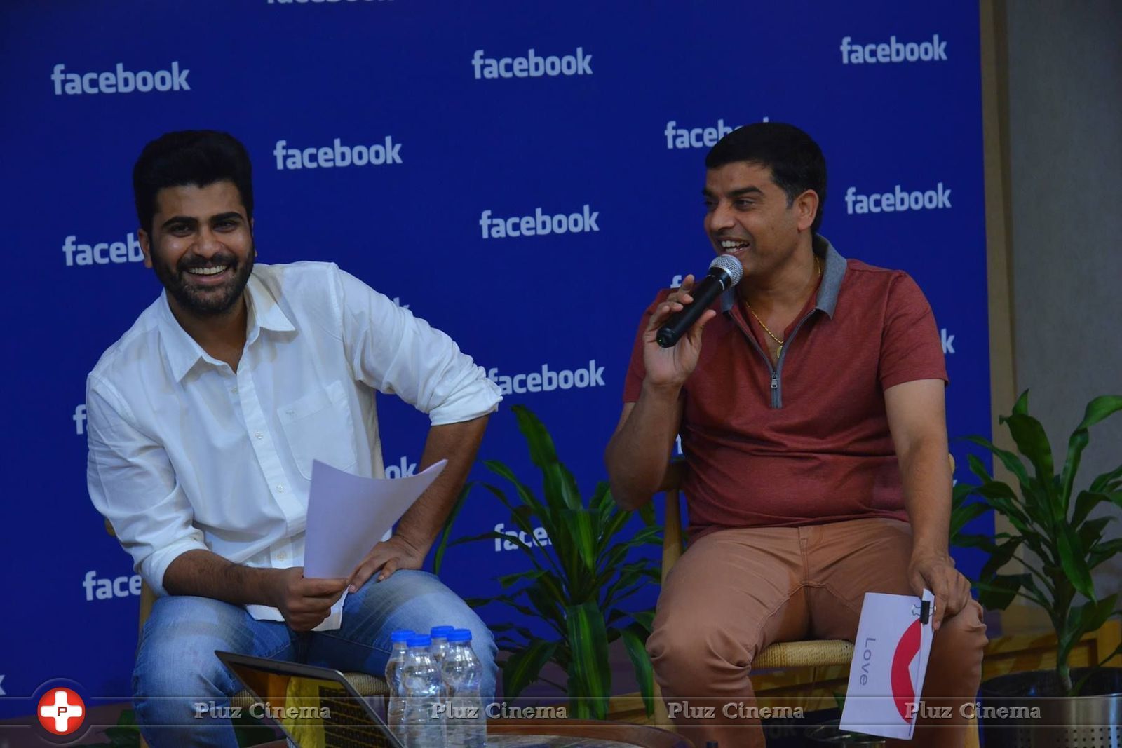 Dil Raju and Sharvanand at Facebook Office For Shathamanam Bhavathi Promotions Photos | Picture 1460807