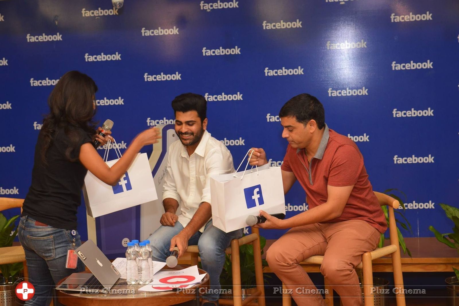 Dil Raju and Sharvanand at Facebook Office For Shathamanam Bhavathi Promotions Photos | Picture 1460808