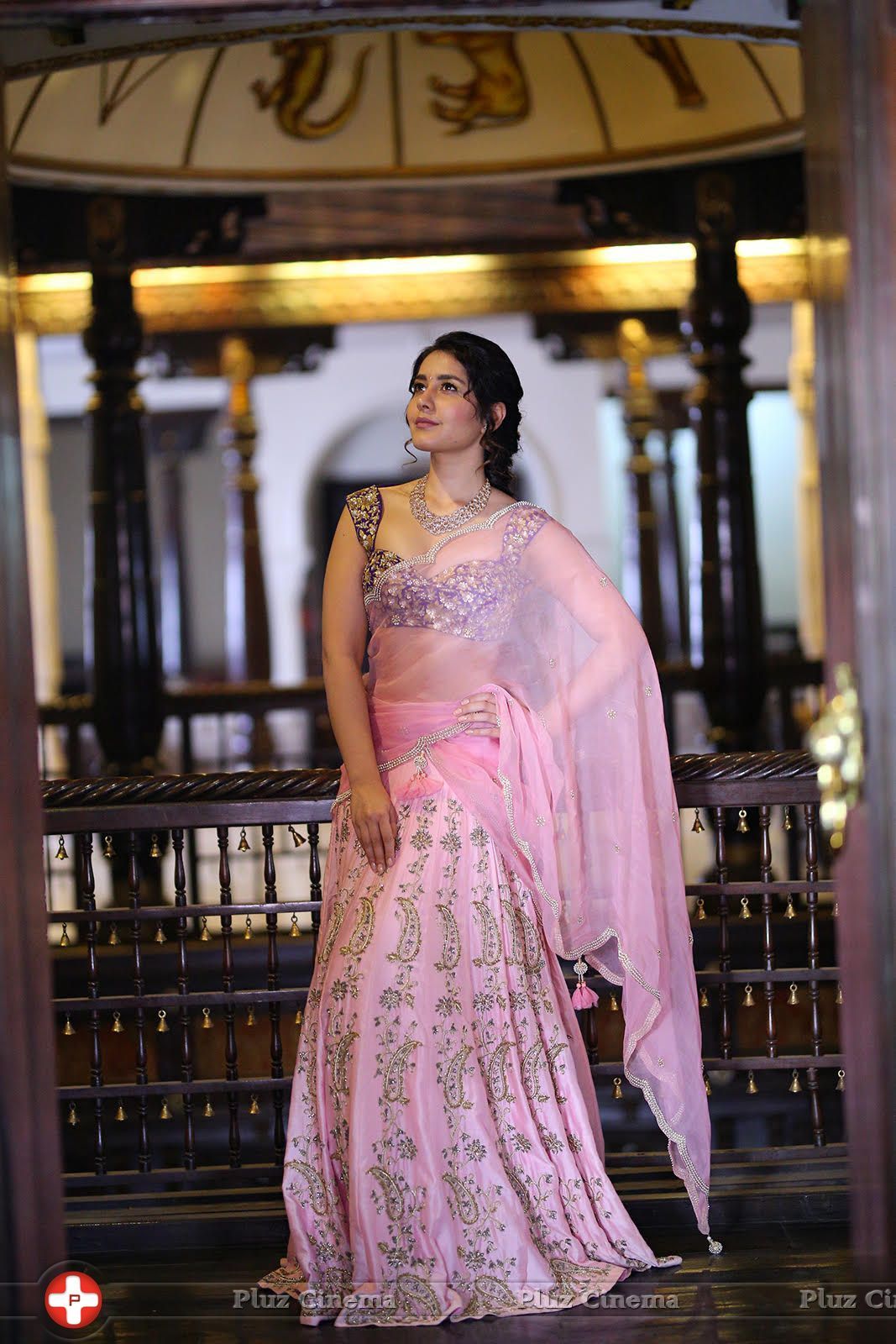 Raashi Khanna in Transparent Pink Saree Photos | Picture 1461443