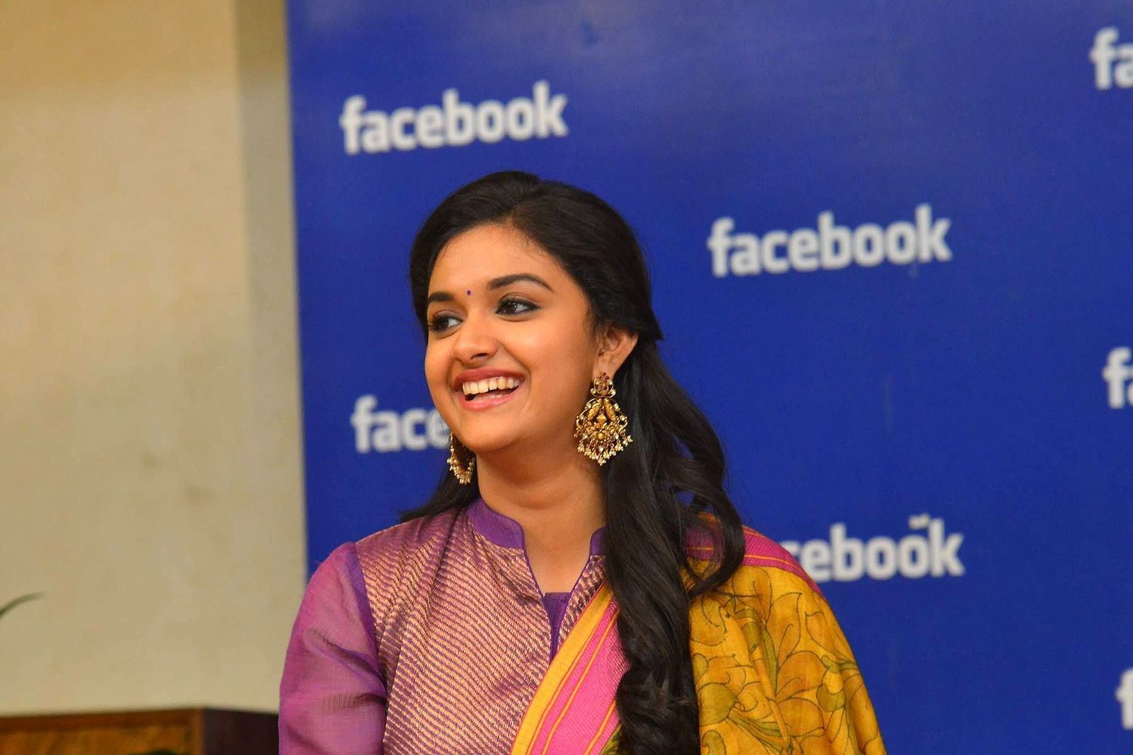 Keerthy Suresh - Nani and Keerthi Suresh at Facebook Office To Promote Nenu Local Photos | Picture 1465416