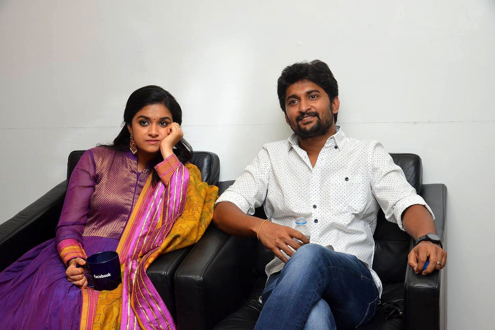Nani and Keerthi Suresh at Facebook Office To Promote Nenu Local Photos | Picture 1465470