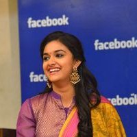 Keerthy Suresh - Nani and Keerthi Suresh at Facebook Office To Promote Nenu Local Photos | Picture 1465416