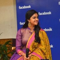 Keerthy Suresh - Nani and Keerthi Suresh at Facebook Office To Promote Nenu Local Photos | Picture 1465412