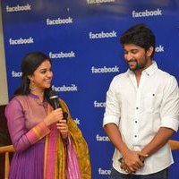 Nani and Keerthi Suresh at Facebook Office To Promote Nenu Local Photos | Picture 1465463