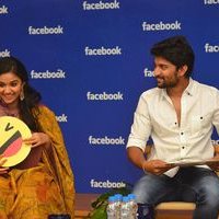 Nani and Keerthi Suresh at Facebook Office To Promote Nenu Local Photos | Picture 1465454