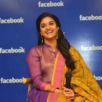 Keerthy Suresh - Nani and Keerthi Suresh at Facebook Office To Promote Nenu Local Photos | Picture 1465446