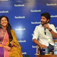 Nani and Keerthi Suresh at Facebook Office To Promote Nenu Local Photos | Picture 1465452