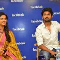 Nani and Keerthi Suresh at Facebook Office To Promote Nenu Local Photos | Picture 1465403