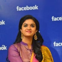 Keerthy Suresh - Nani and Keerthi Suresh at Facebook Office To Promote Nenu Local Photos | Picture 1465430