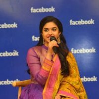 Keerthy Suresh - Nani and Keerthi Suresh at Facebook Office To Promote Nenu Local Photos | Picture 1465409
