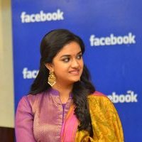 Keerthy Suresh - Nani and Keerthi Suresh at Facebook Office To Promote Nenu Local Photos | Picture 1465419
