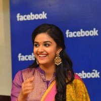 Keerthy Suresh - Nani and Keerthi Suresh at Facebook Office To Promote Nenu Local Photos | Picture 1465414