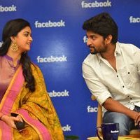 Nani and Keerthi Suresh at Facebook Office To Promote Nenu Local Photos | Picture 1465404