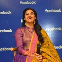 Keerthy Suresh - Nani and Keerthi Suresh at Facebook Office To Promote Nenu Local Photos | Picture 1465445