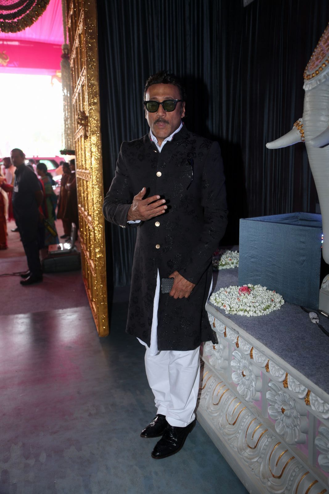 Jackie Shroff - TSR Grandson Keshav and Veena Wedding Reception Photos | Picture 1466987