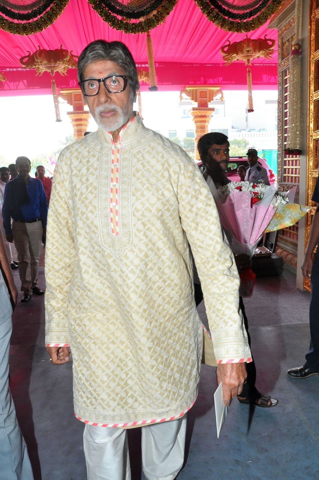 Amitabh Bachchan - TSR Grandson Keshav and Veena Wedding Reception Photos | Picture 1467256