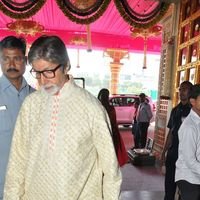 Amitabh Bachchan - TSR Grandson Keshav and Veena Wedding Reception Photos