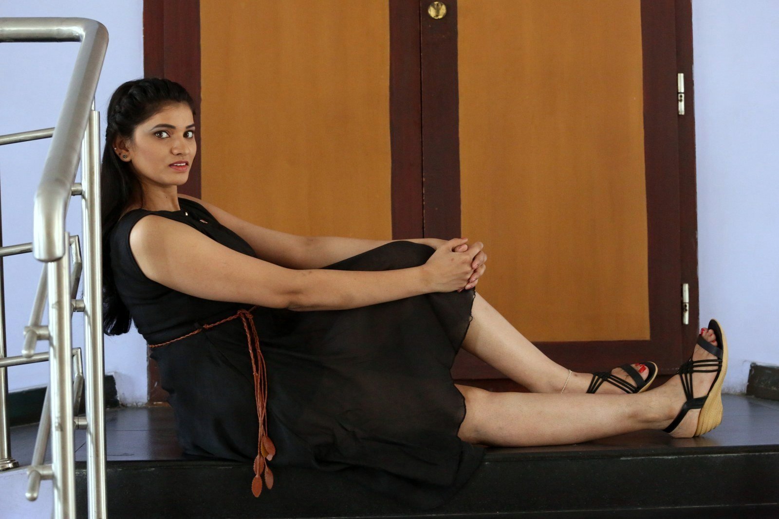 Actress Khanishka Hot In Black Shorts Photos | Picture 1486962