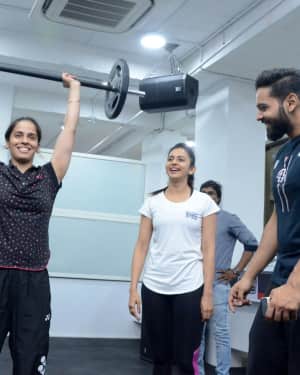 Saina Nehwal Launches Rakul Preet Singh F45 Gym at Kokapet Photos | Picture 1541727
