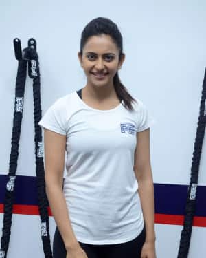 Saina Nehwal Launches Rakul Preet Singh F45 Gym at Kokapet Photos