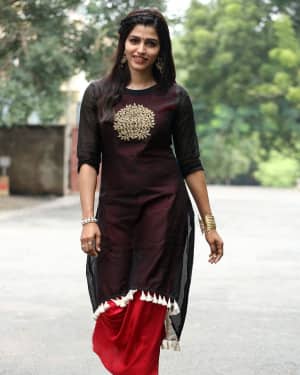 Actress Sai Dhanshika at Meela Movie Press Meet Photos | Picture 1534602