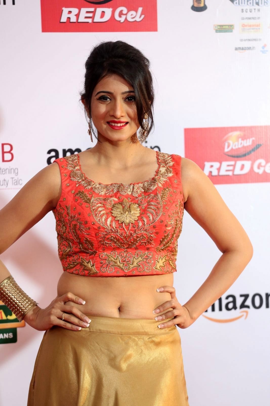 Actress Harshika Poonacha Hot at Mirchi Awards 2017 Photos | Picture 1525364