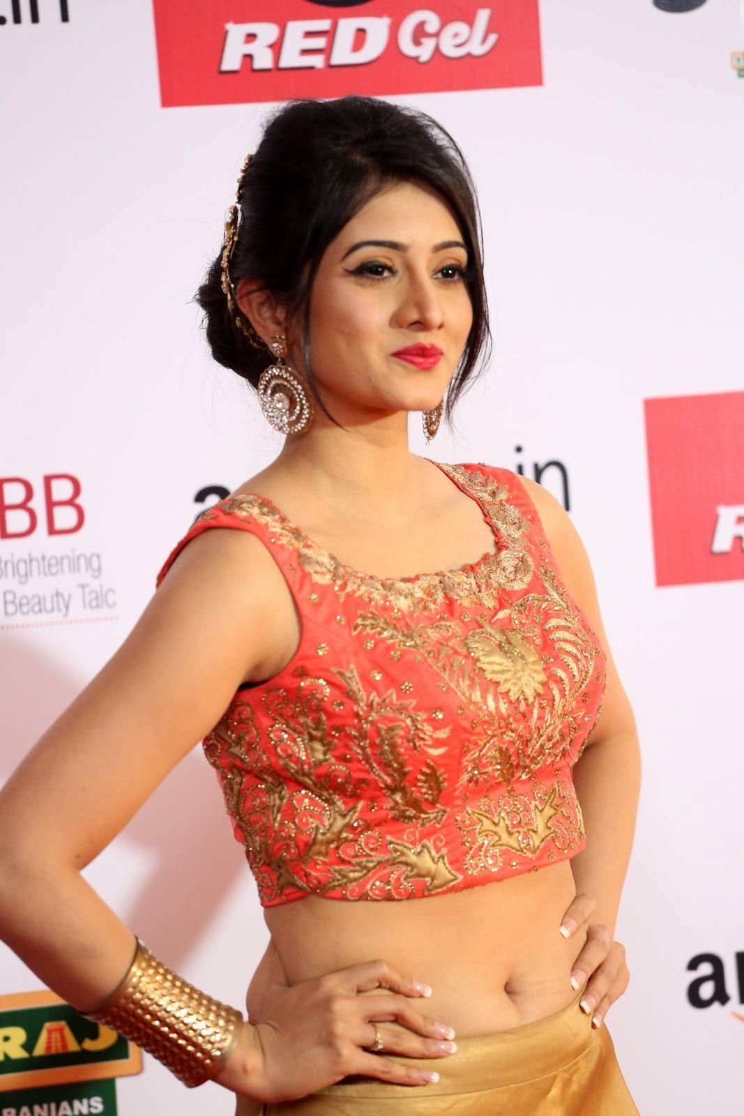 Actress Harshika Poonacha Hot at Mirchi Awards 2017 Photos | Picture 1525349